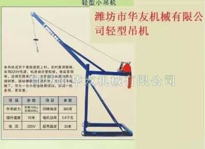 點擊查看詳細信息<br>標題：華友機械家用小吊機 閱讀次數：9718